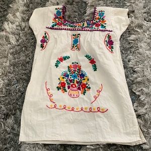 Embroidered Dress. Mexican Dress